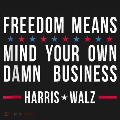 Harris Walz 2024 Mind Your Own Damn Business Flat Bill Trucker Hat