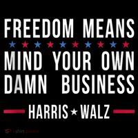 Harris Walz 2024 Mind Your Own Damn Business Tote Bag thumb 2