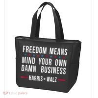 Harris Walz 2024 Mind Your Own Damn Business Tote Bag thumb 3