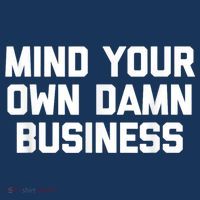 Harris Walz 2024 Mind Your Own Damn Business Baby Bodysuit thumb 2
