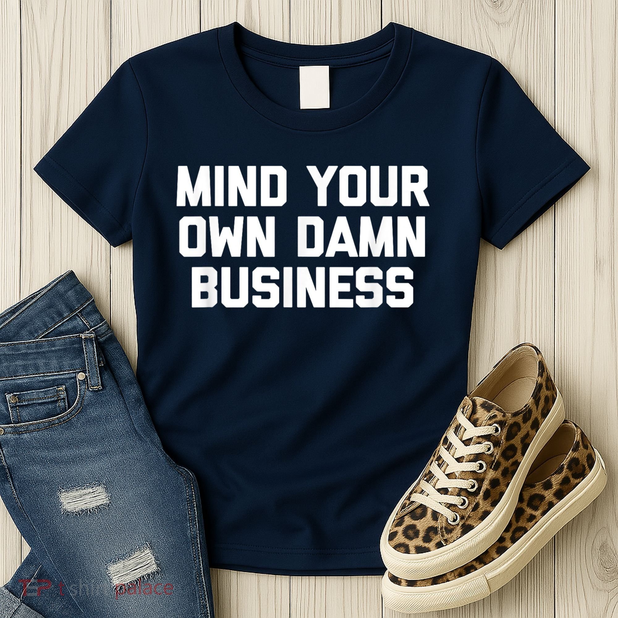 Harris Walz 2024 Mind Your Own Damn Business Women's T-Shirt
