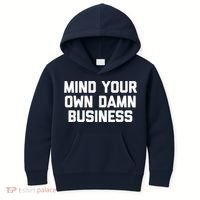 Harris Walz 2024 Mind Your Own Damn Business Kids Hoodie thumb 0
