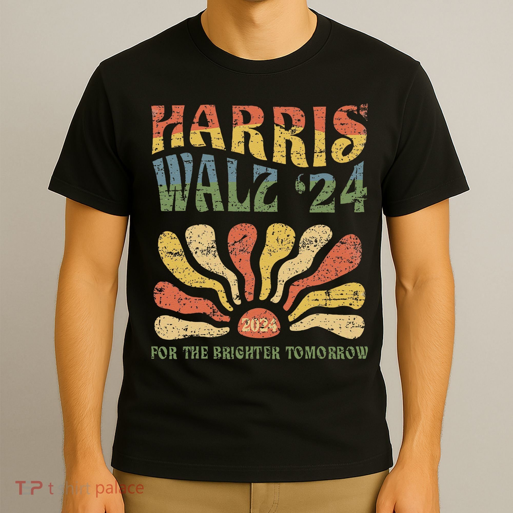 Harris Walz 2024 For President Patriotic Kamala Waltz 2024 T-Shirt