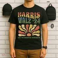 Harris Walz 2024 For President Patriotic Kamala Waltz 2024 T-Shirt thumb 6