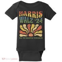 Harris Walz 2024 For President Patriotic Kamala Waltz 2024 Baby Bodysuit thumb 0