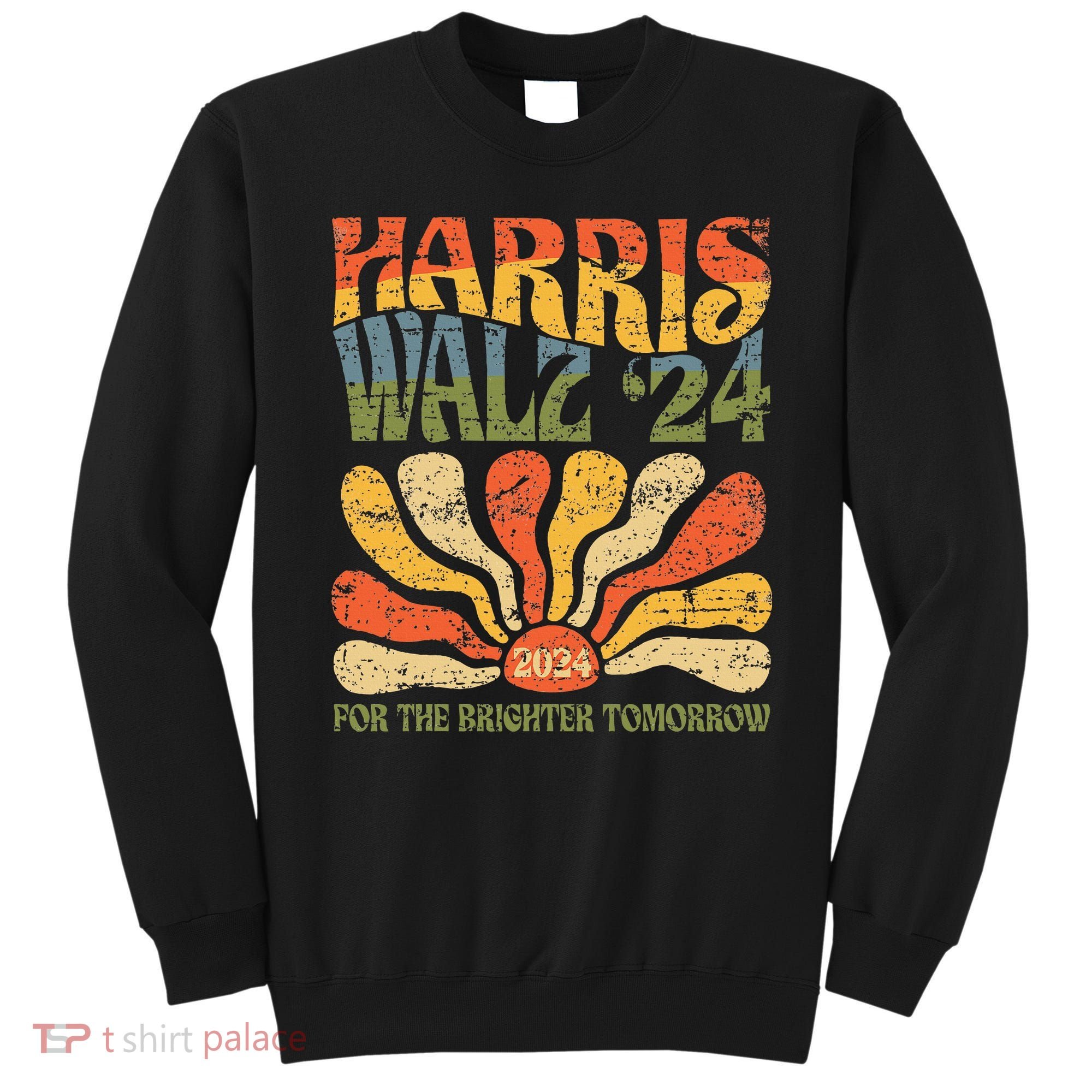 Harris Walz 2024 For President Patriotic Kamala Waltz 2024 Sweatshirt