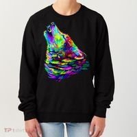 Howling Wolf Abstract Women's Sweatshirt thumb 0