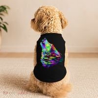 Howling Wolf Abstract Doggie Tank thumb 2