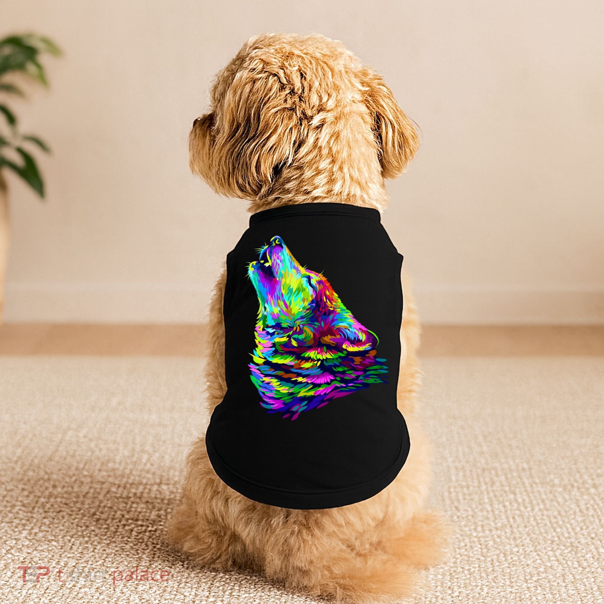 Howling Wolf Abstract Doggie Tank