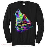 Howling Wolf Abstract Sweatshirt thumb 0