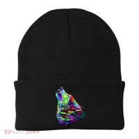 Howling Wolf Abstract Beanie thumb 0