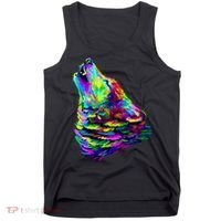 Howling Wolf Abstract Tank Top thumb 0