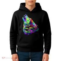 Howling Wolf Abstract Kids Hoodie thumb 4