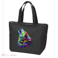 Howling Wolf Abstract Tote Bag thumb 3