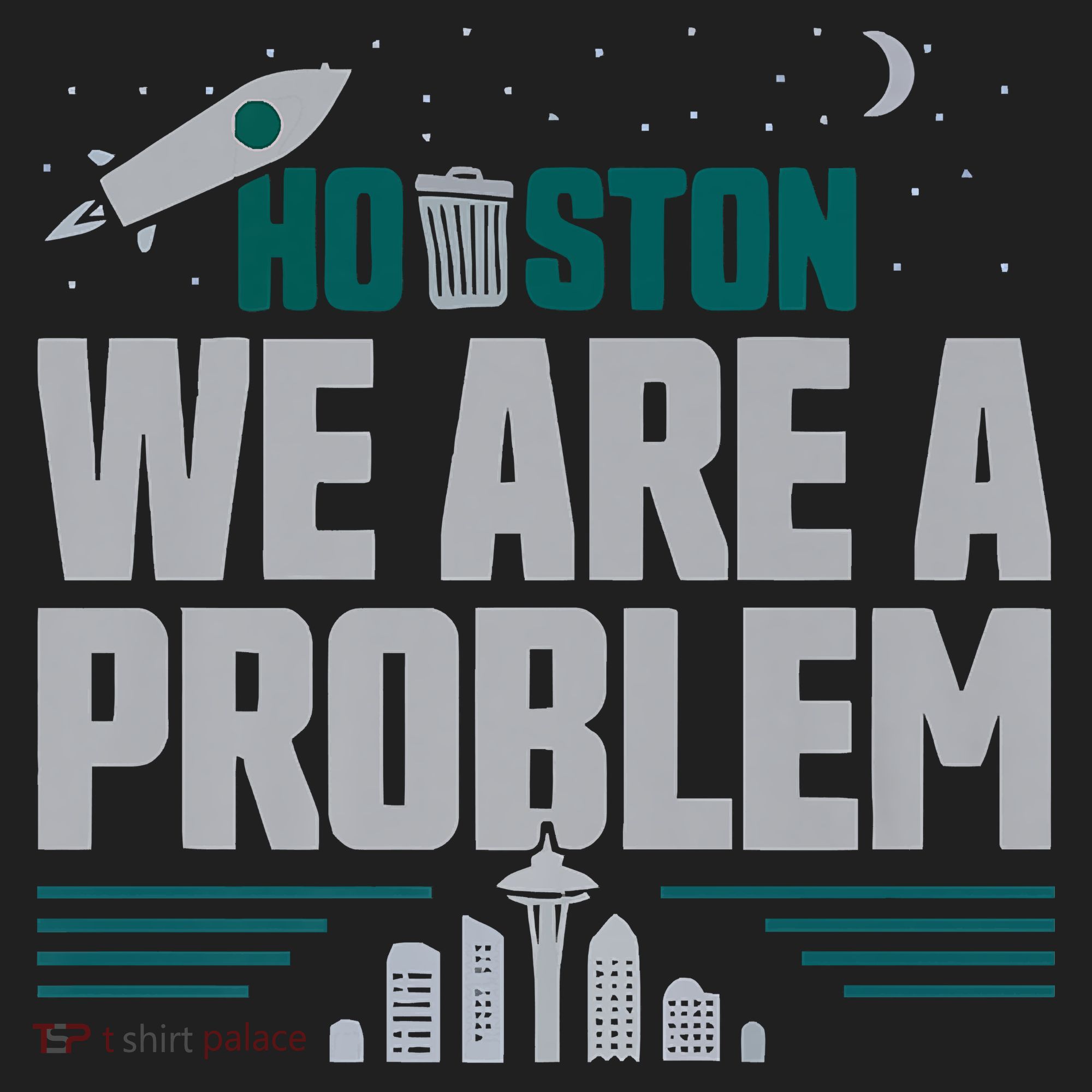 Houston We Are A Problem Baseball Seattle Sports Fan Gear Beanie