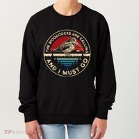 Hunting Woodcock Bird Retro Funny Phone Calls Hunter Women's Sweatshirt thumb 0
