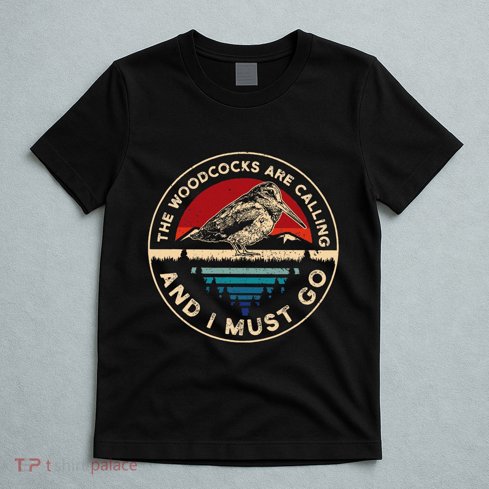 Hunting Woodcock Bird Retro Funny Phone Calls Hunter T-Shirt