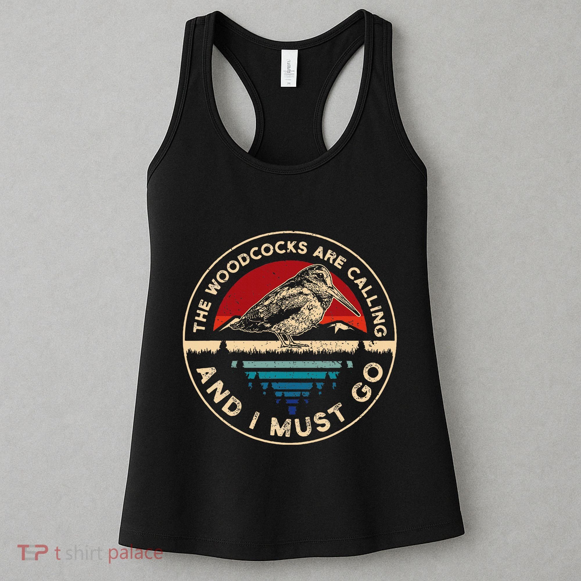 Hunting Woodcock Bird Retro Funny Phone Calls Hunter Women's Tank Top