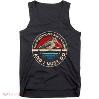 Hunting Woodcock Bird Retro Funny Phone Calls Hunter Tank Top thumb 0