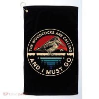 Hunting Woodcock Bird Retro Funny Phone Calls Hunter Golf Towel thumb 0