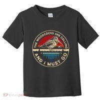 Hunting Woodcock Bird Retro Funny Phone Calls Hunter Toddler T-Shirt thumb 0