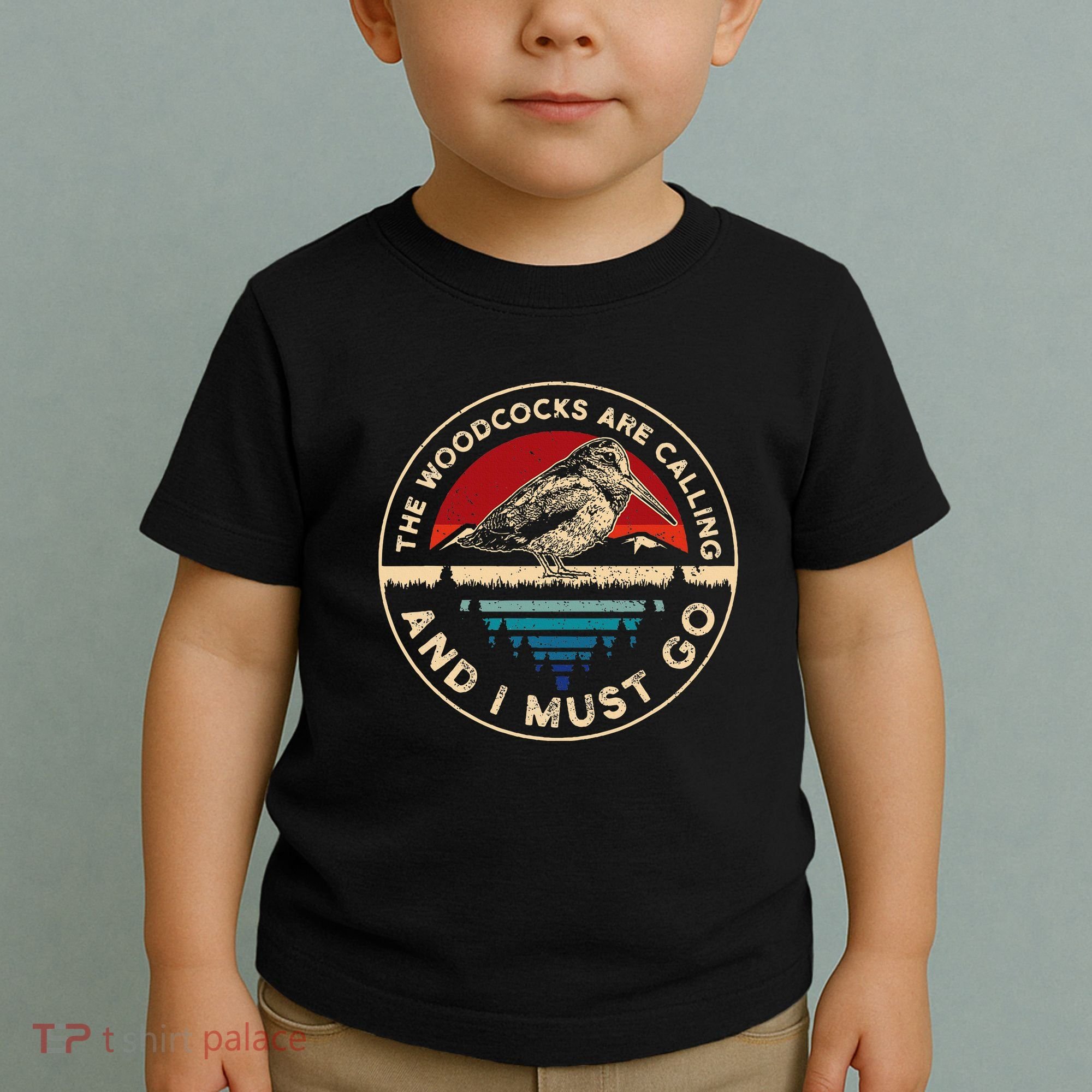 Hunting Woodcock Bird Retro Funny Phone Calls Hunter Toddler T-Shirt