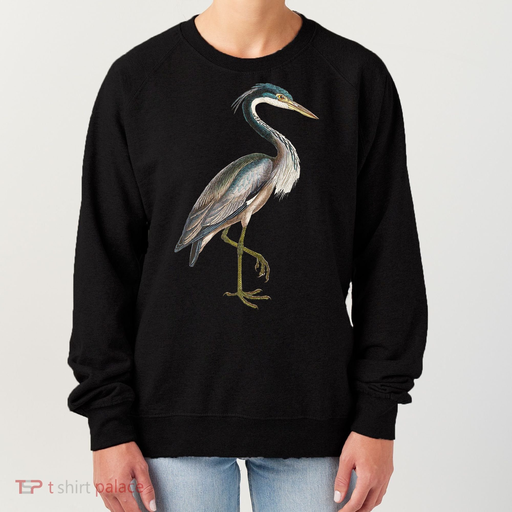 Heron Water Bird Lover Blue Heron Coastal Birds Women's Sweatshirt