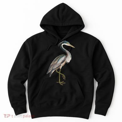 Heron Water Bird Lover Blue Heron Coastal Birds Hoodie