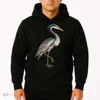 Heron Water Bird Lover Blue Heron Coastal Birds Hoodie thumb 2