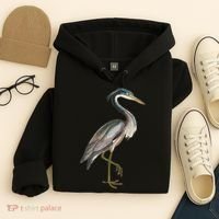 Heron Water Bird Lover Blue Heron Coastal Birds Hoodie thumb 4