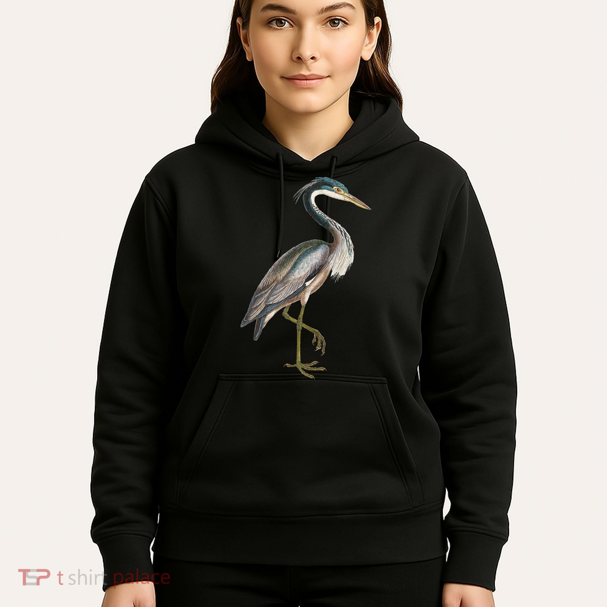Heron Water Bird Lover Blue Heron Coastal Birds Hoodie