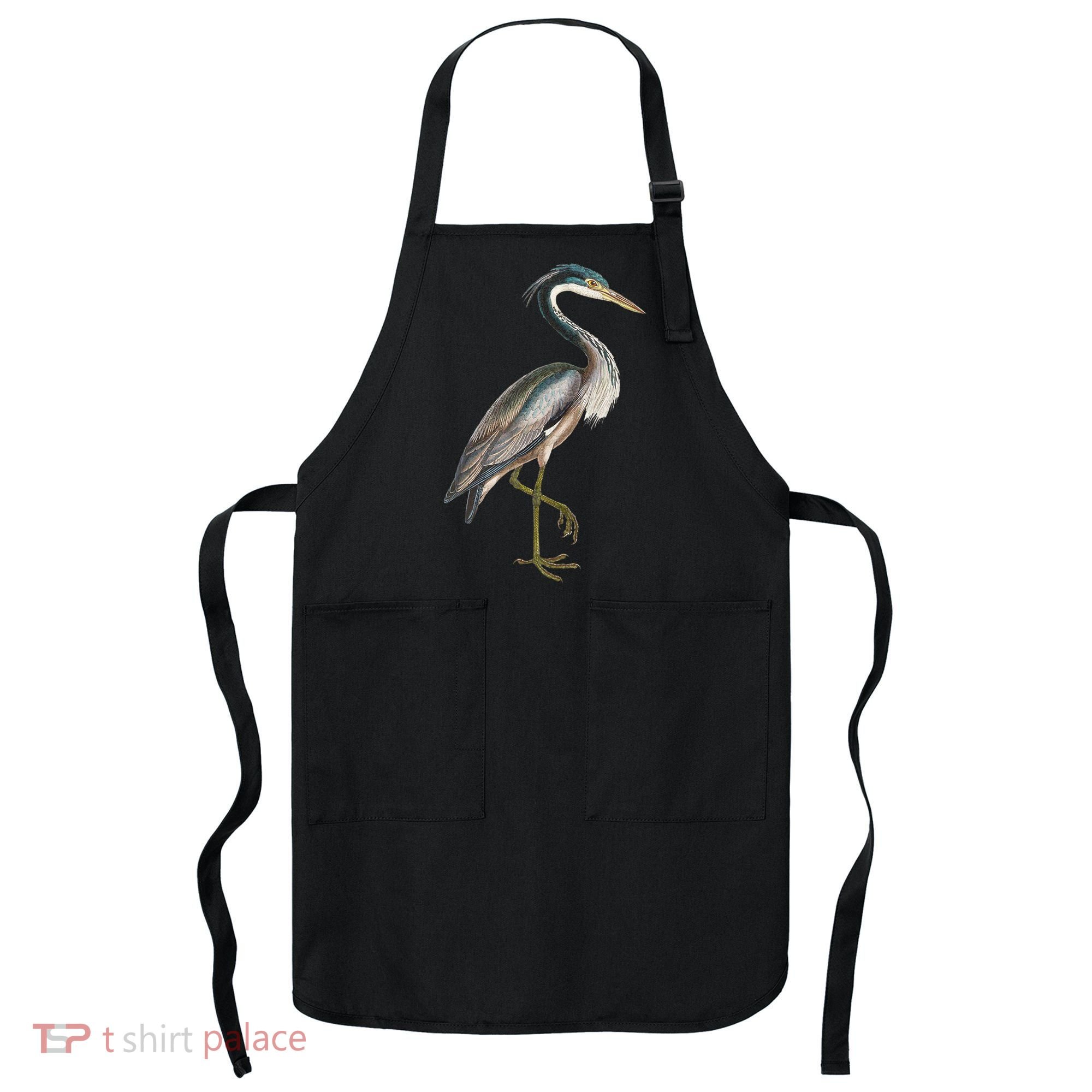 Heron Water Bird Lover Blue Heron Coastal Birds Apron