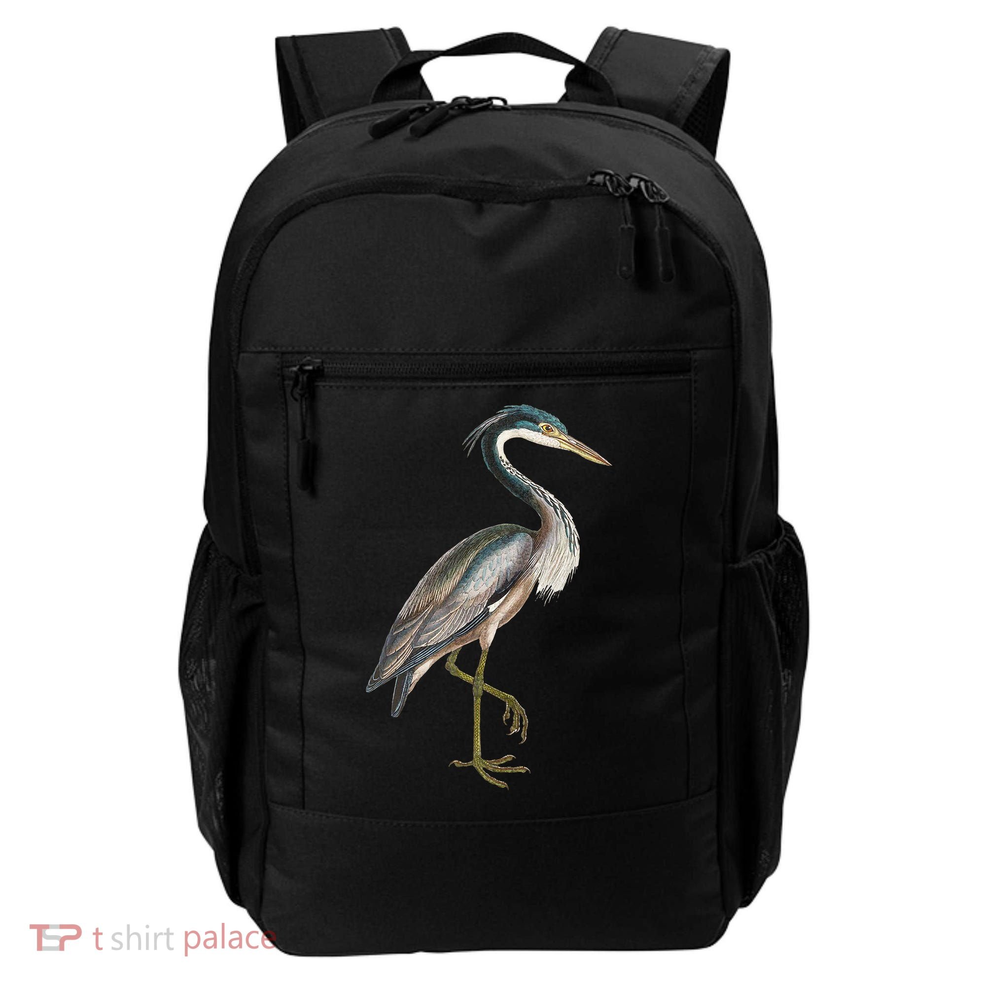 Heron Water Bird Lover Blue Heron Coastal Birds Backpack
