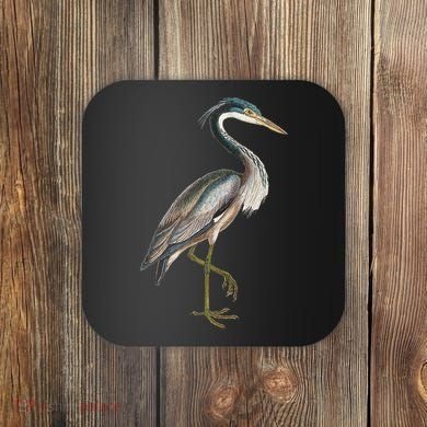 Heron Water Bird Lover Blue Heron Coastal Birds Coaster
