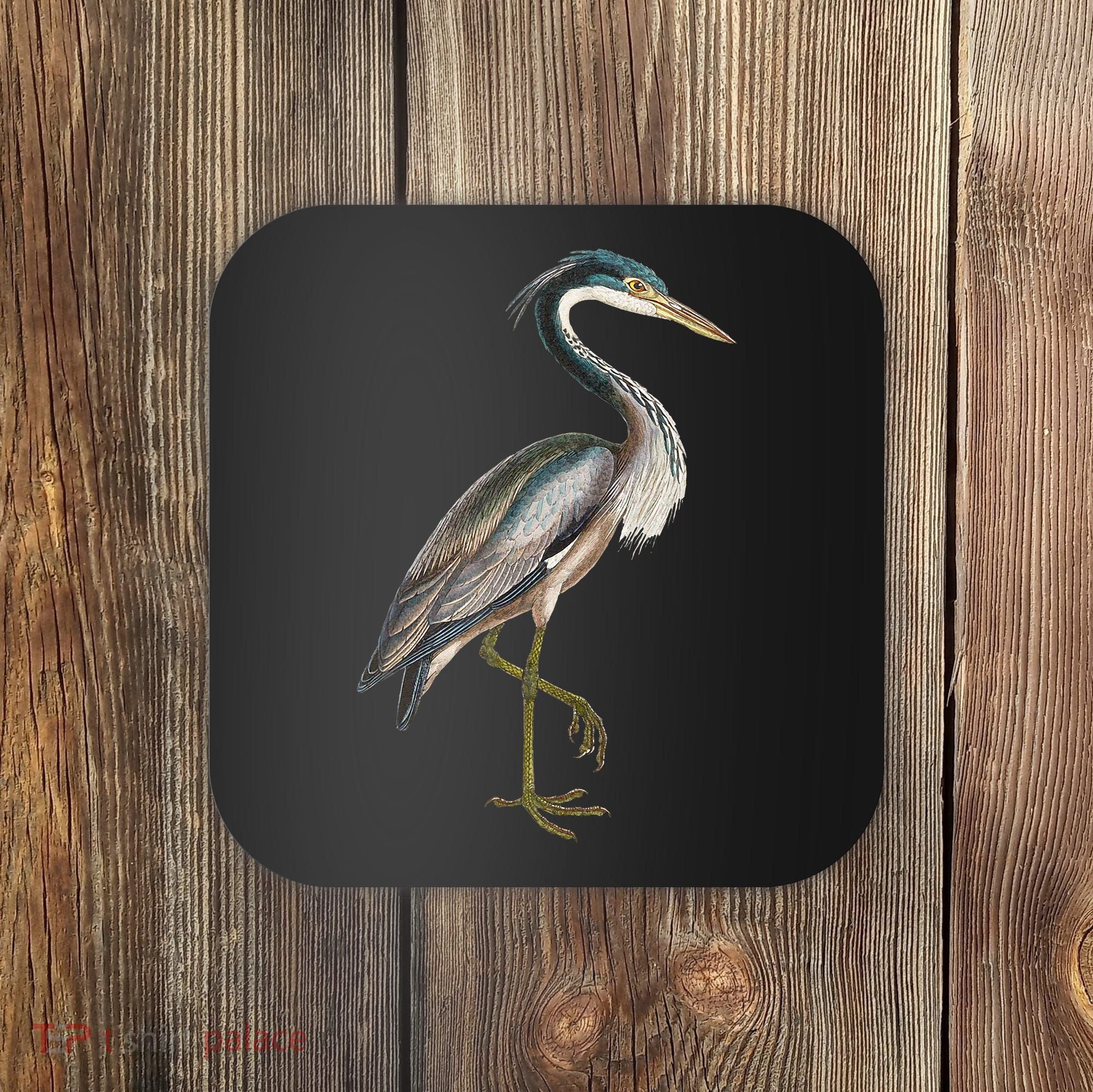 Heron Water Bird Lover Blue Heron Coastal Birds Coaster