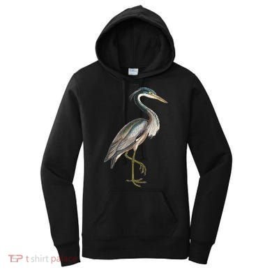Heron Water Bird Lover Blue Heron Coastal Birds Women's Hoodie