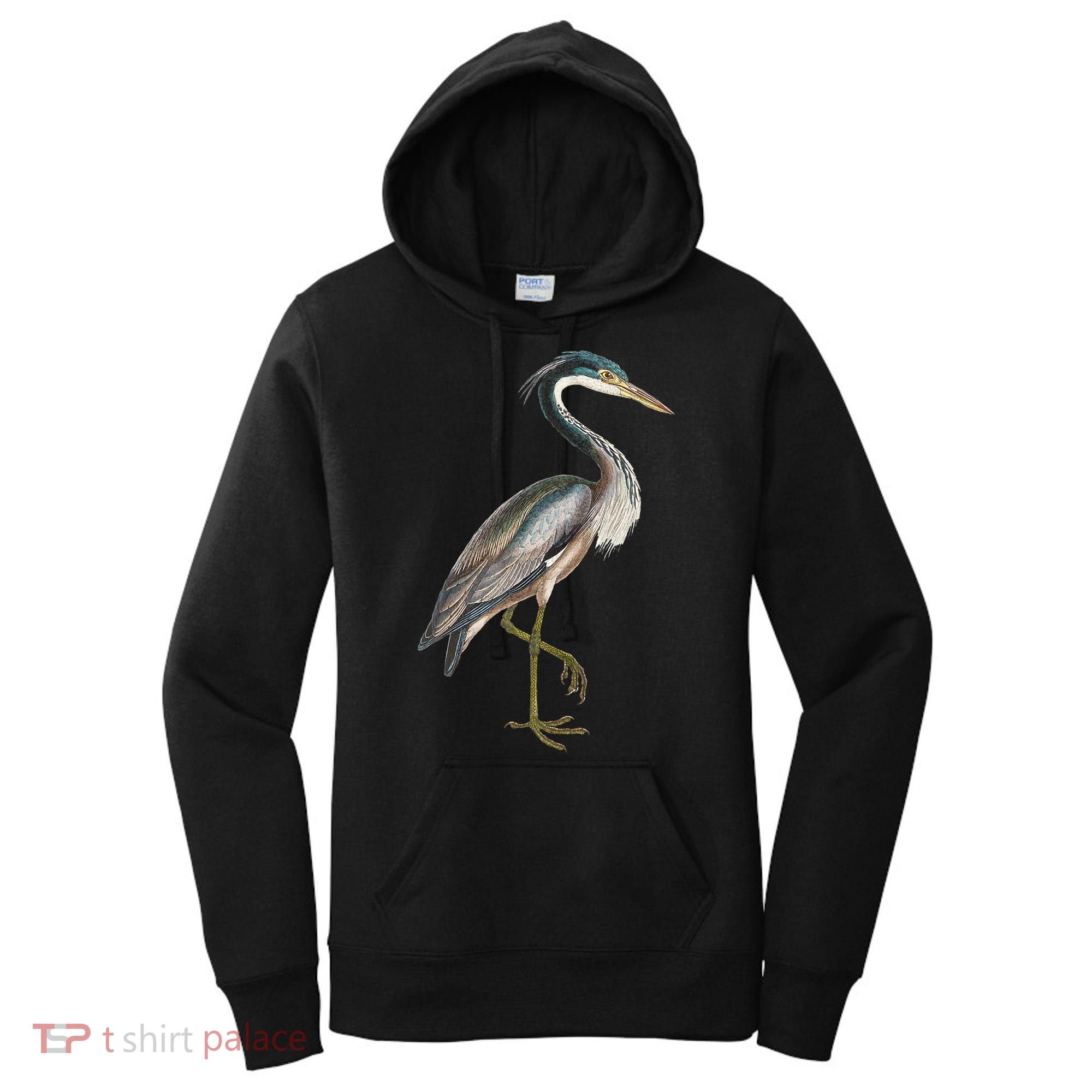 Heron Water Bird Lover Blue Heron Coastal Birds Women's Hoodie