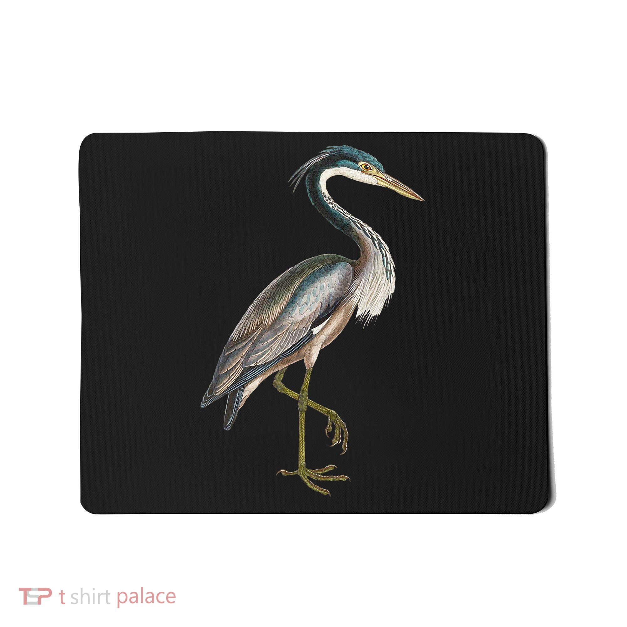 Heron Water Bird Lover Blue Heron Coastal Birds Mousepad