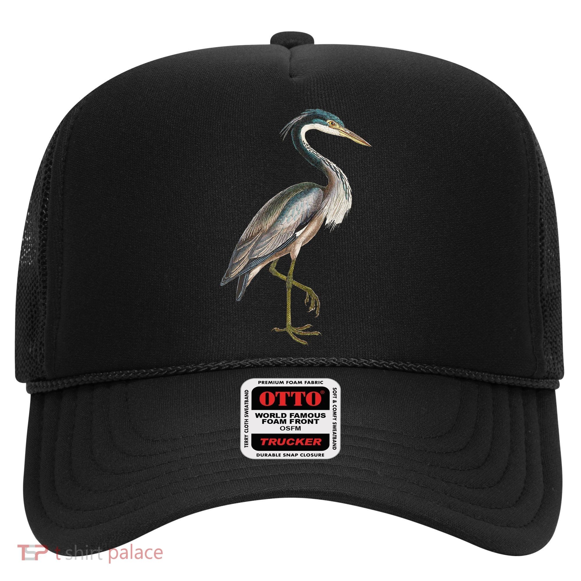 Heron Water Bird Lover Blue Heron Coastal Birds Hat