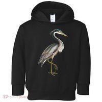 Heron Water Bird Lover Blue Heron Coastal Birds Toddler Hoodie thumb 0
