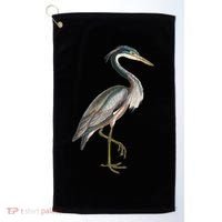 Heron Water Bird Lover Blue Heron Coastal Birds Golf Towel thumb 0