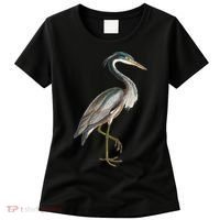 Heron Water Bird Lover Blue Heron Coastal Birds Women's T-Shirt thumb 0