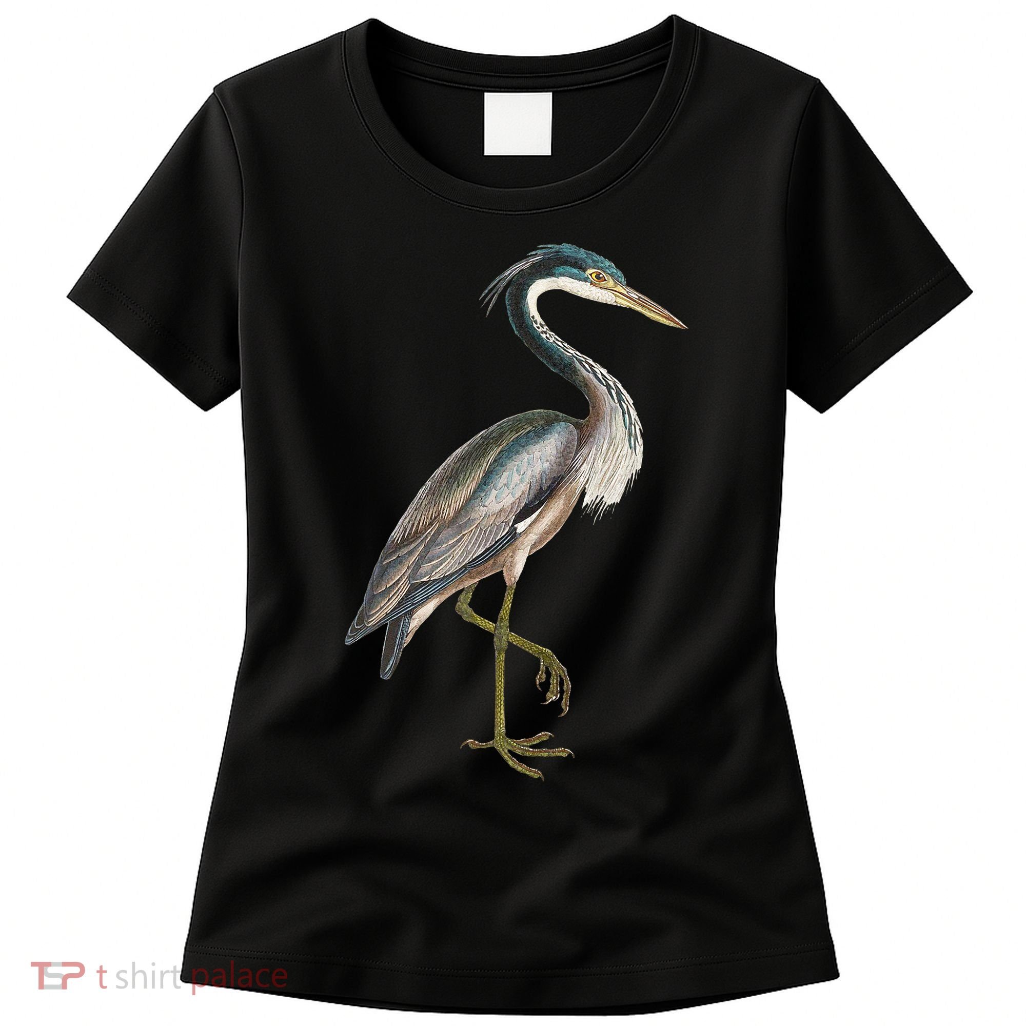Heron Water Bird Lover Blue Heron Coastal Birds Women's T-Shirt