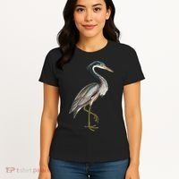 Heron Water Bird Lover Blue Heron Coastal Birds Women's T-Shirt thumb 4