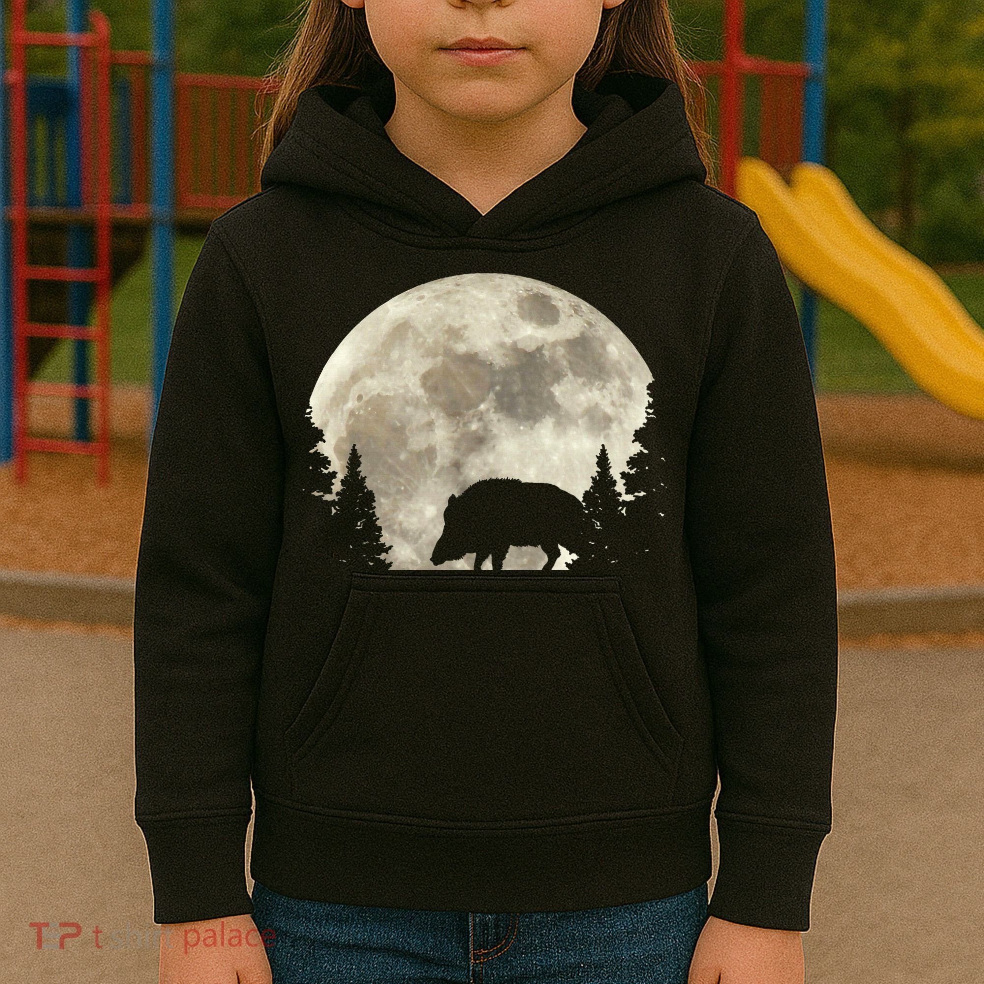Hunter Wild Boar Keiler Wildsau Hunting Hunter Kids Hoodie