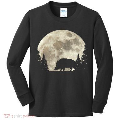 Hunter Wild Boar Keiler Wildsau Hunting Hunter Kids Long Sleeve Shirt