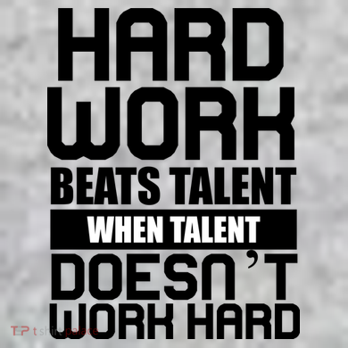 Hard Work Beats Talent When Talent Doesn't Work Hard The Baniff Cuffed Pom Beanie