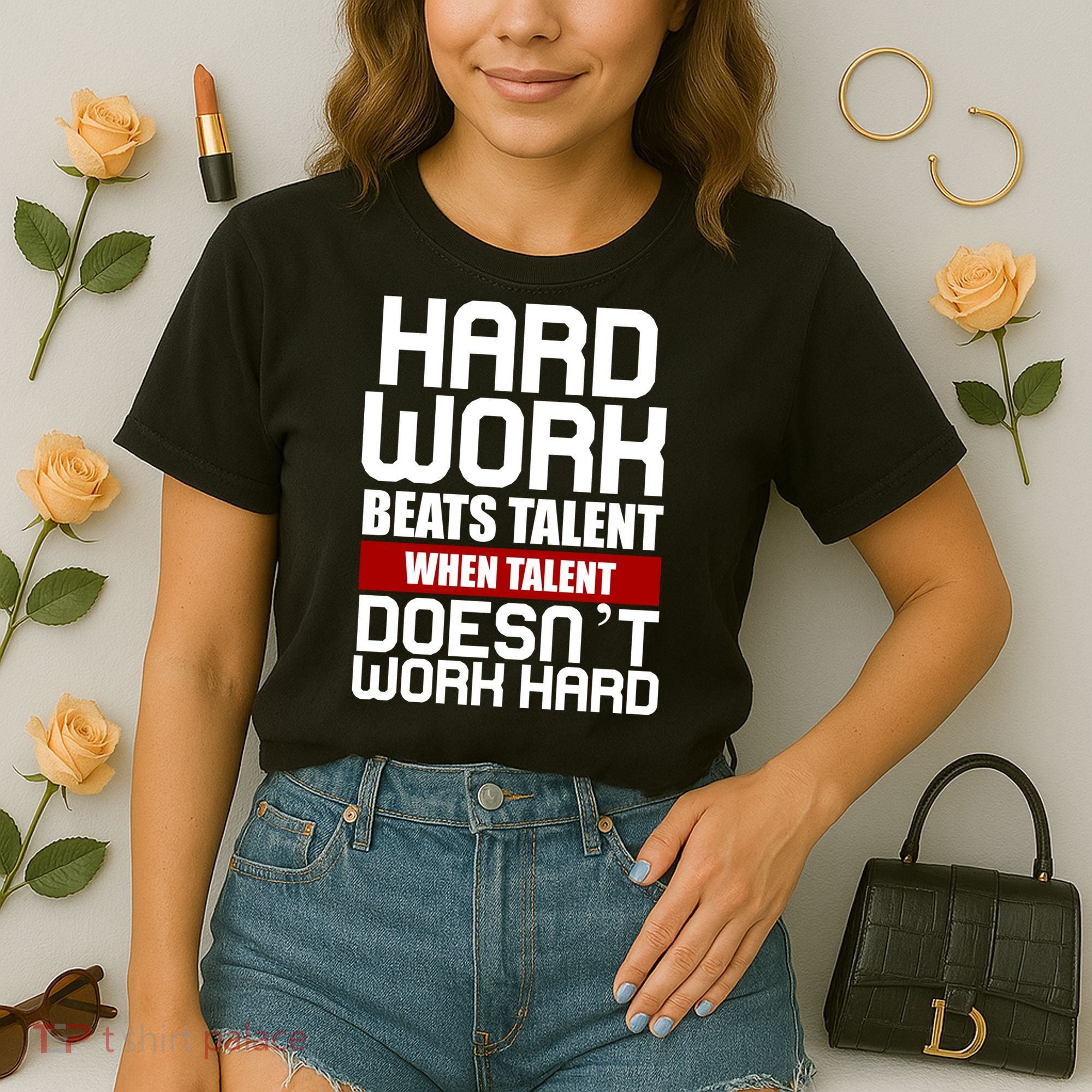 Hard Work Beats Talent When Talent Doesn't Work Hard Comfort Colors Boxy T-Shirt
