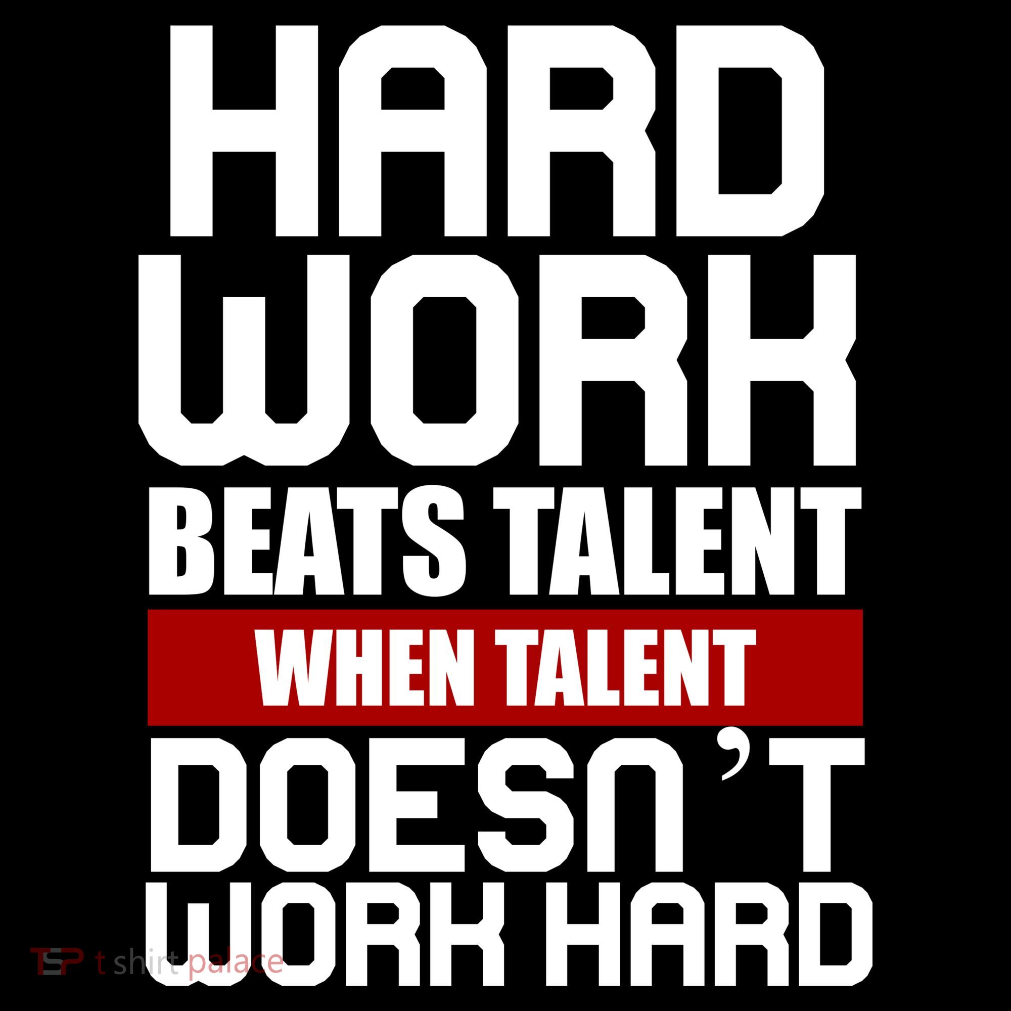 Hard Work Beats Talent When Talent Doesn't Work Hard Dry Zone Grid Polo