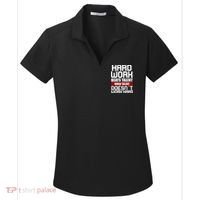 Hard Work Beats Talent When Talent Doesn't Work Hard Women's Dry Zone Grid Polo thumb 0